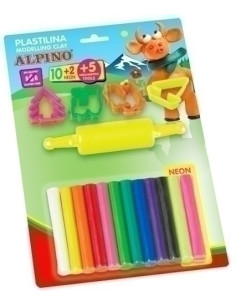 PLASTILINA ALPINO BLISTER 102 17GR  HERRAMIENTAS
