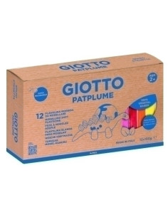 PLASTILINA GIOTTO PATPLUME 150 GR SURTIDO CAJA DE 12