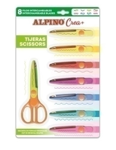 TIJERAS ESCOLARES ALPINO FASHION SHAPES 81 CORTES ESPECIALES