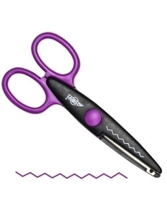 TIJERAS FAIBO DENTADA 13 cm MALVA