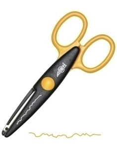 TIJERAS FAIBO DENTADA 13 cm NARANJA