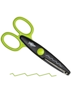 TIJERAS FAIBO DENTADA 13 cm VERDE