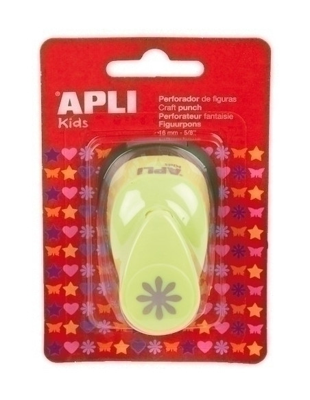 TALADRO FANTASIA APLI 16 mm FLOR VERDE
