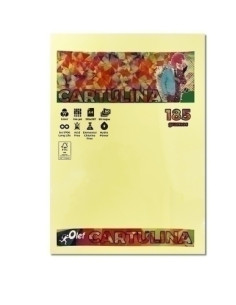 CARTULINA A4 OLEF 185g COLORES PALIDOS PAQUETE de 50
