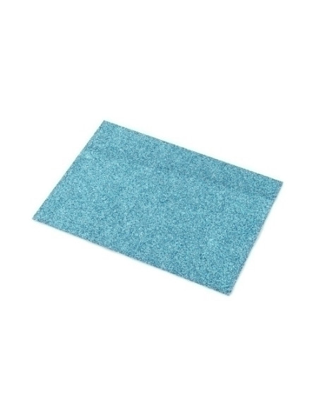 CARTULINA PURPURINA 50x65 cm SADIPAL 330g AZUL CLARO PAQUETE de 5