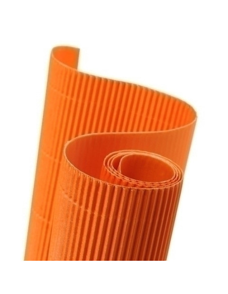 CARTON ONDULADO CANSON 300g ROLLO 05x07 m NARANJA PAQUETE de 10