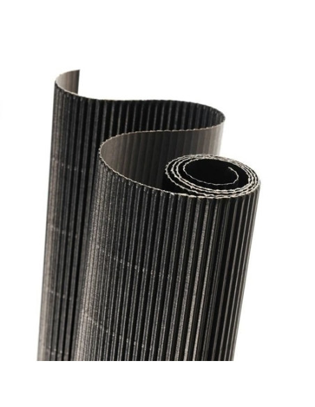 CARTON ONDULADO CANSON 300g ROLLO 05x07 m NEGRO PAQUETE de 10