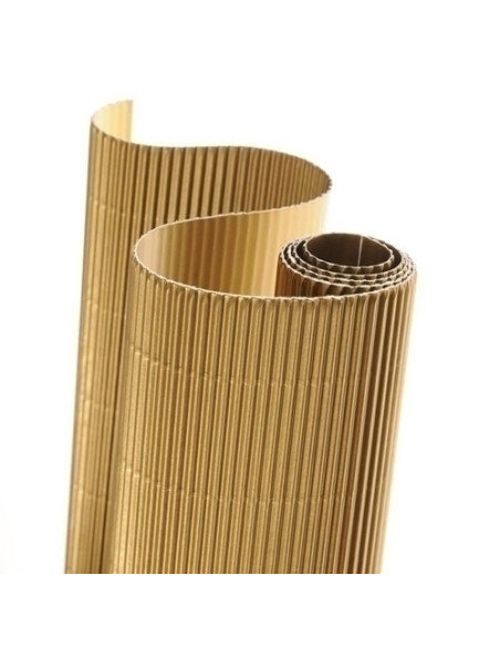CARTON ONDULADO CANSON 300g ROLLO 05x07 m ORO PAQUETE de 10