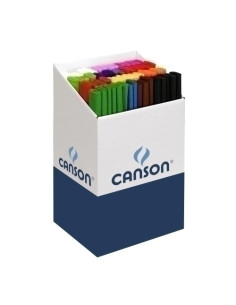 PAPEL CREPE PINOCHO CANSON 30g 05x25m EXPOSITOR de 60 SURTIDO COLORES VIVOS