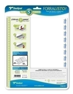 FORRO AJUSTABLE SADIPAL PP TRANS29 x 52 cm BLISTER de 5