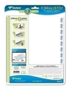 FORRO AJUSTABLE SADIPAL PP TRANS295 x 52 cm BLISTER de 5