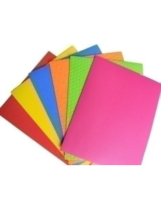 GOMA EVA OLEF TEXTURIZADA HOJA 40x60 cm BOLSA de 12 surtido