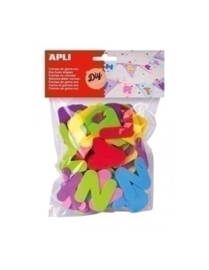 GOMA EVA APLI FORMAS LETRAS 104 UNIDADES