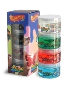 JUEGO SUPERTITE SLIME TRANSPARENTE BOTE 120gr
