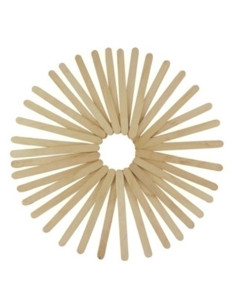 PALILLOS PLANOS FIXO KIDS MADERA NATURAL FINOS 114 cm PACK de 50