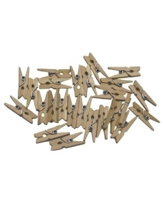PINZAS SMART MADERA NATURAL PACK de 30