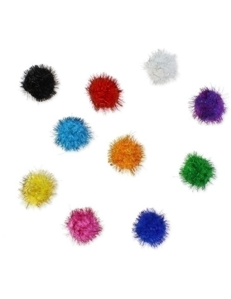 POM POM SMART COLORES BRILLANTES 5 cm SURTIDOS PACK de 52