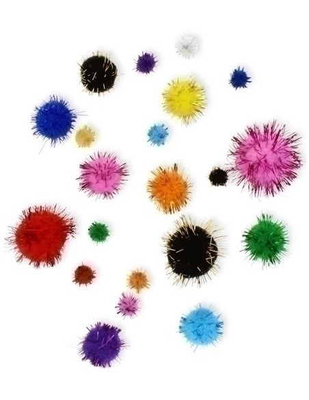 POM POM SMART COLORES BRILLANTES SURTIDOS PACK de 100