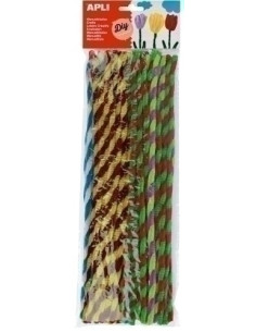 LIMPIA PIPAS VARILLA APLI COLORES TWIST SURTIDOS 30 cm BOLSA de 50