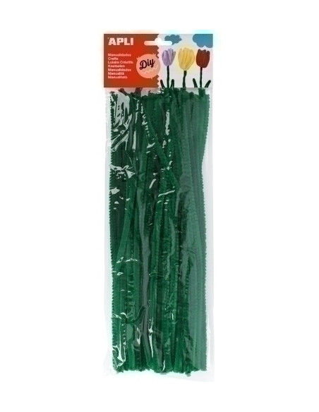 LIMPIA PIPAS VARILLA APLI VERDE 30 cm BOLSA de 50
