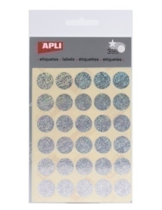 GOMETS APLI METALIZADOS BOLSA 3h CIRCULO Ø 20 mm HOLOGRAFICO 90 uds 11810