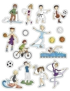 GOMETS APLI TEMATICOS BOLSA  3h REMOVIBLES DEPORTES 51 uds 11441