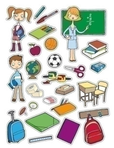 GOMETS APLI TEMATICOS BOLSA  3h REMOVIBLES LA ESCUELA 78 uds 11436