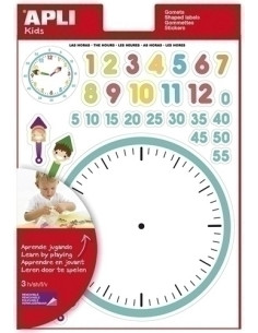 GOMETS APLI TEMATICOS BOLSA  3h REMOVIBLES LAS HORAS 90 uds 12789