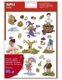 GOMETS APLI TEMATICOS BOLSA  3h REMOVIBLES OTOÑO 72 uds 11616