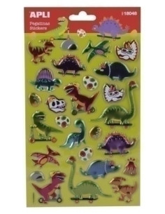 STICKERS APLI BOLSA 1h DINOSAURIOS  18048