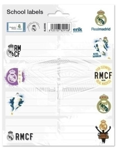 ETIQUETA ESCOLAR ERIK 158x20 REAL MADRID