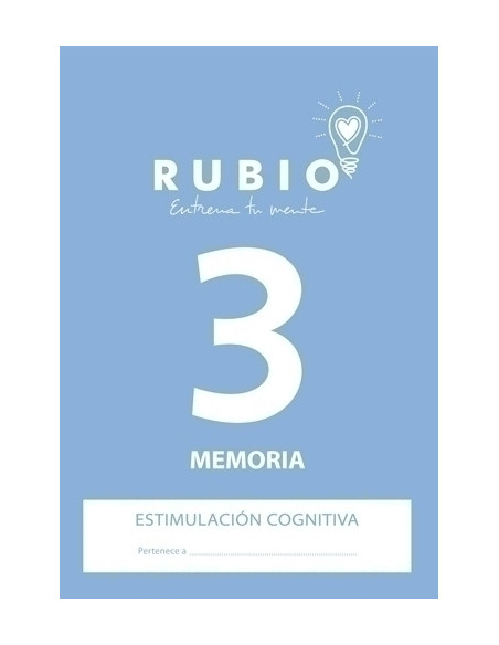 CUADERNO RUBIO A4 ESTIMULACION COGNITIVA MEMORIA N 3
