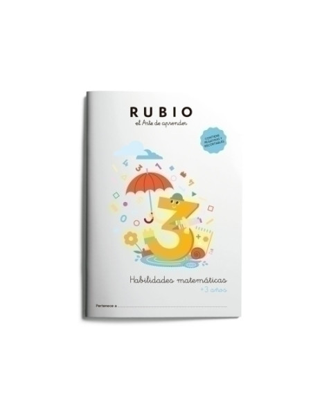 CUADERNO RUBIO HABILIDADES MATEMATICAS 3 AÑOS
