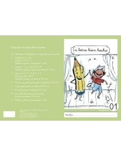 CUADERNO REBOST CAS LA LETRA BIEN HECHA  MINUSCULAS  N 01