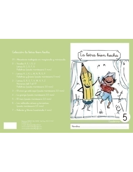 CUADERNO REBOST CAS LA LETRA BIEN HECHA  MINUSCULAS  N 5