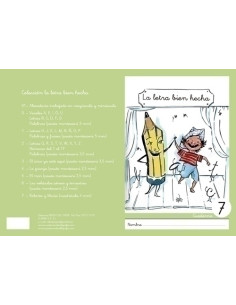 CUADERNO REBOST CAS LA LETRA BIEN HECHA  MINUSCULAS  N 7