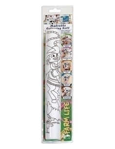 ROLLO ADHESIVO INFO CREATIVE BLANCO 400x30 cm IMPRESO PARA COLOREAR LIFESAVERS