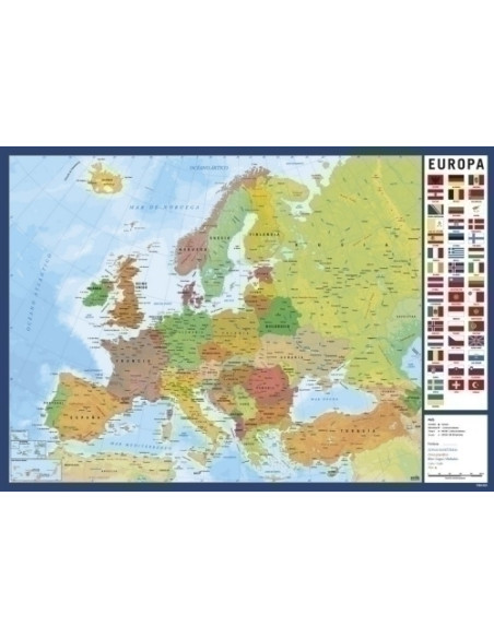 VADE SOBREMESA ERIK ESCOLAR 35x49 MAPA DE EUROPA