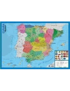 LAMINA ESCOLAR ERIK PVC 40x595 DIDACTICA MAPA DE ESPAÑA