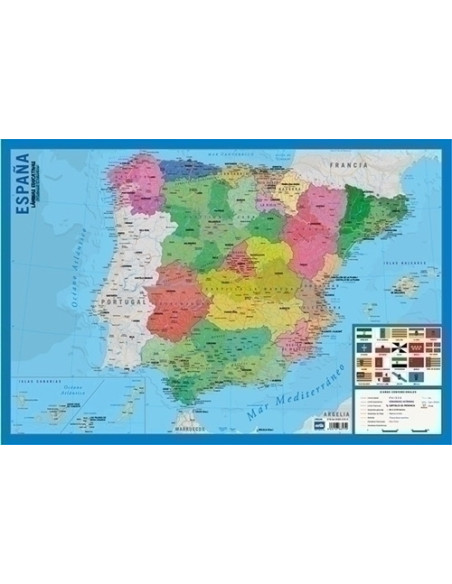 LAMINA ESCOLAR ERIK PVC 40x595 DIDACTICA MAPA DE ESPAÑA