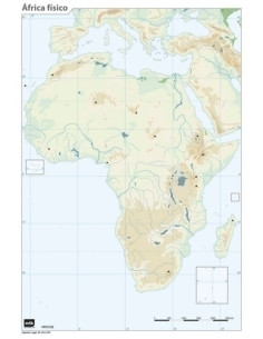 MAPA MUDO ERIK COLOR FISICO AFRICA