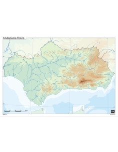 MAPA MUDO ERIK COLOR FISICO ANDALUCIA