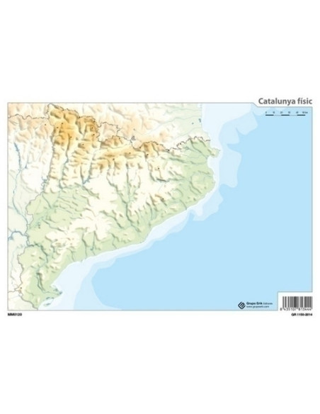 MAPA MUDO ERIK COLOR FISICO CATALUNYA