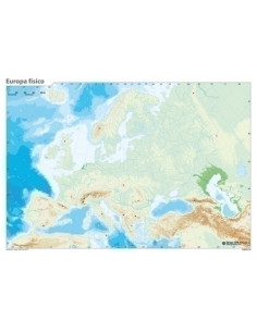 MAPA MUDO ERIK COLOR FISICO EUROPA