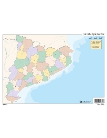 MAPA MUDO ERIK COLOR POLITICO CATALUNYA