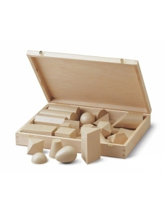JUEGO DIDACTICO ESTUCHE CUERPOS GEOMETRICOS DE PLASTICO 25 UNIDADES