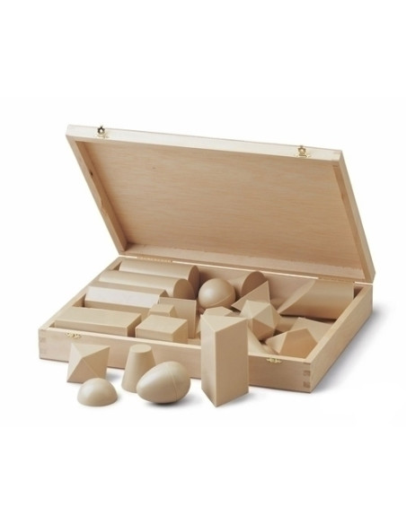 JUEGO DIDACTICO ESTUCHE CUERPOS GEOMETRICOS DE PLASTICO 25 UNIDADES