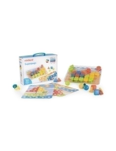 JUEGO EDUCATMINILAND SUPERPEGS 32 PIEZAS BRIGHT COLORS 2-5 años