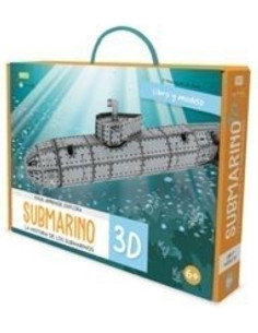 PUZLE 3D Y LIBRO SASSI MANOLITO BOOKS CONSTRUYE EL SUBMARINO 3D  6 años