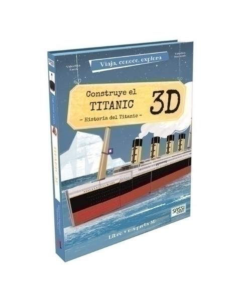 PUZLE 3D Y LIBRO SASSI MANOLITO BOOKS CONSTRUYE EL TITANIC 3D 26 PIEZAS 6 años